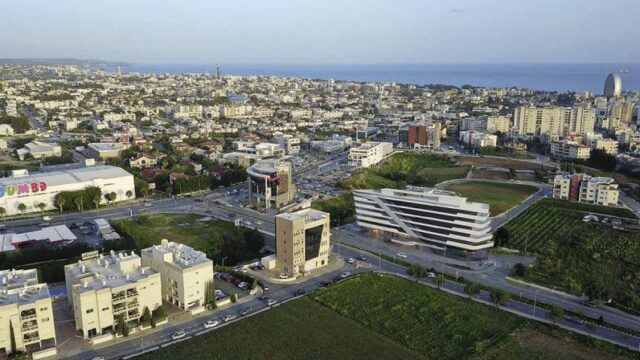 Aerial City View Property In Limassol
