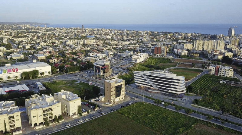 Aerial City View Property In Limassol